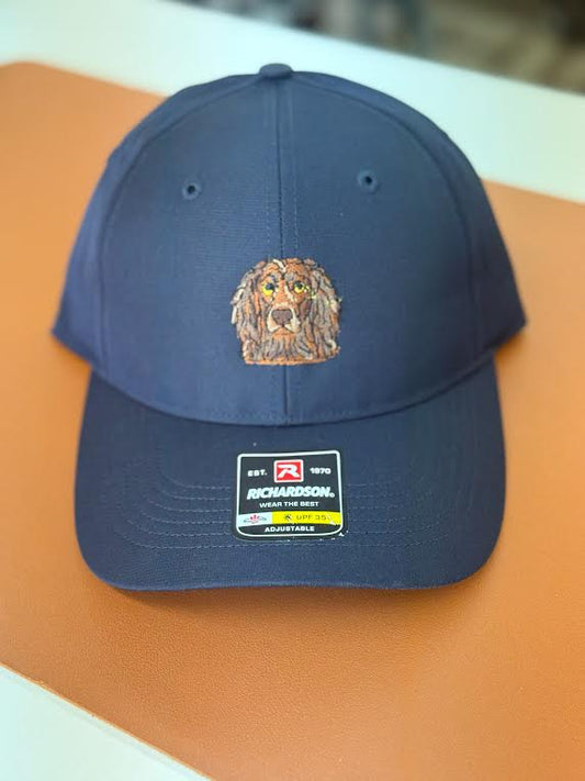 Covey's Logo Hat, Solid Navy