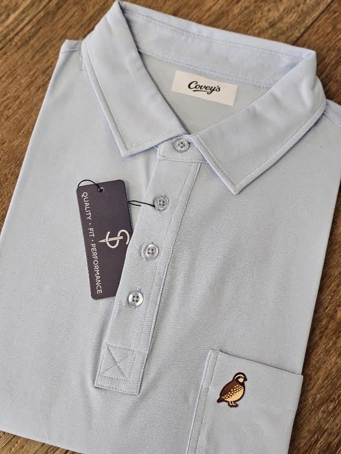 Covey's Clearwater Polo, Sky Blue