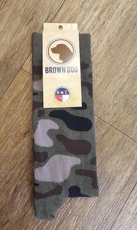 Brown Dog Hosiery Old School Camo Sage Green