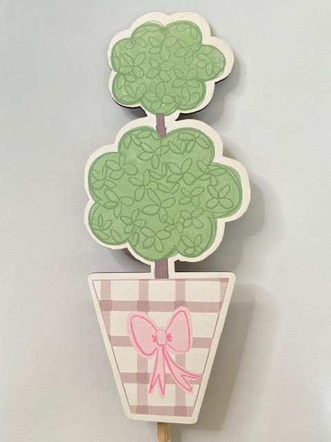 Doodles By Rebekah Pink Topiary 12' Topper