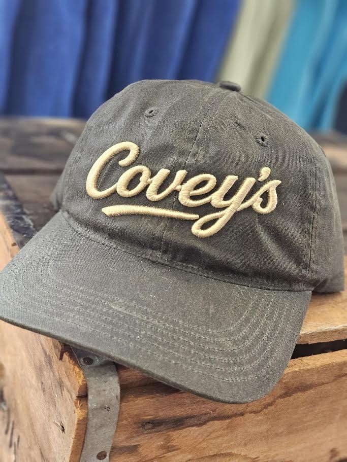 Covey's Wax Hat, Solid Dark Olive