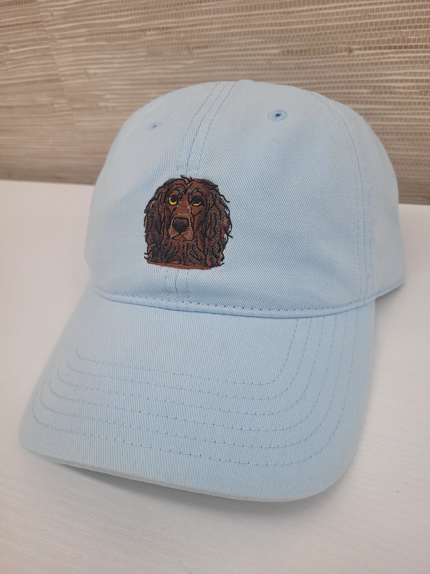 Covey's Logo Hat, Solid Powder Blue