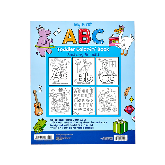 OOLY ABC: Amazing Animals Toddler Coloring Book