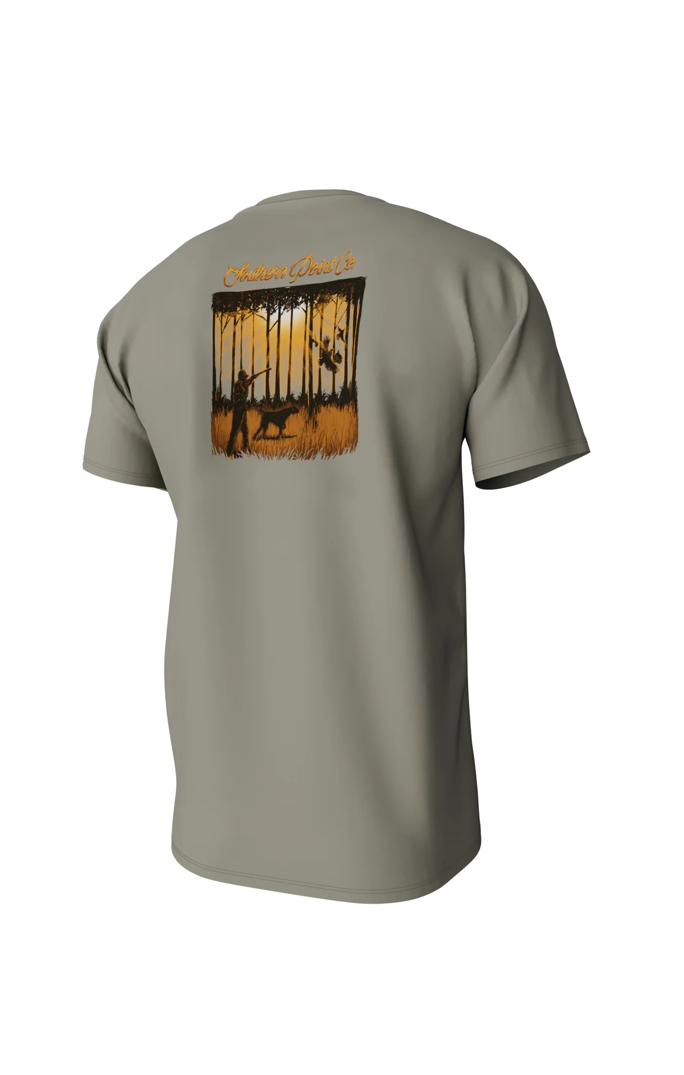 Southern Point In the Pines Short Sleeve Pocket Tee, Oak