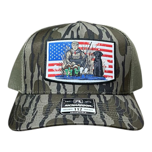 East Coast Waterfowl Donald Stacks Ducks Patch Hat- Bottomland