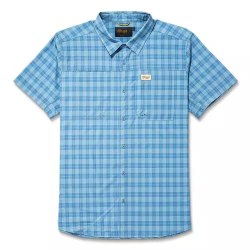 Marsh Wear Lenwood Tech Shortsleeve Shirt, Blue Heaven