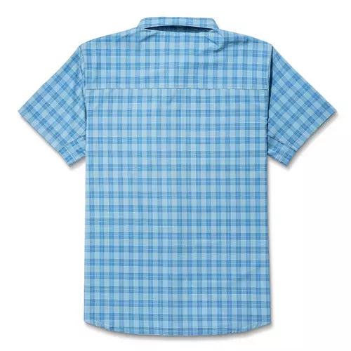 Marsh Wear Lenwood Tech Shortsleeve Shirt, Blue Heaven