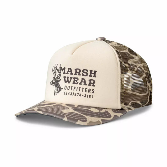 Marsh Wear Outfitter Snapback Hat, Khaki Mallard