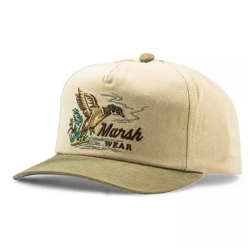 Marsh Wear Heritage Snapback Hat, Olive