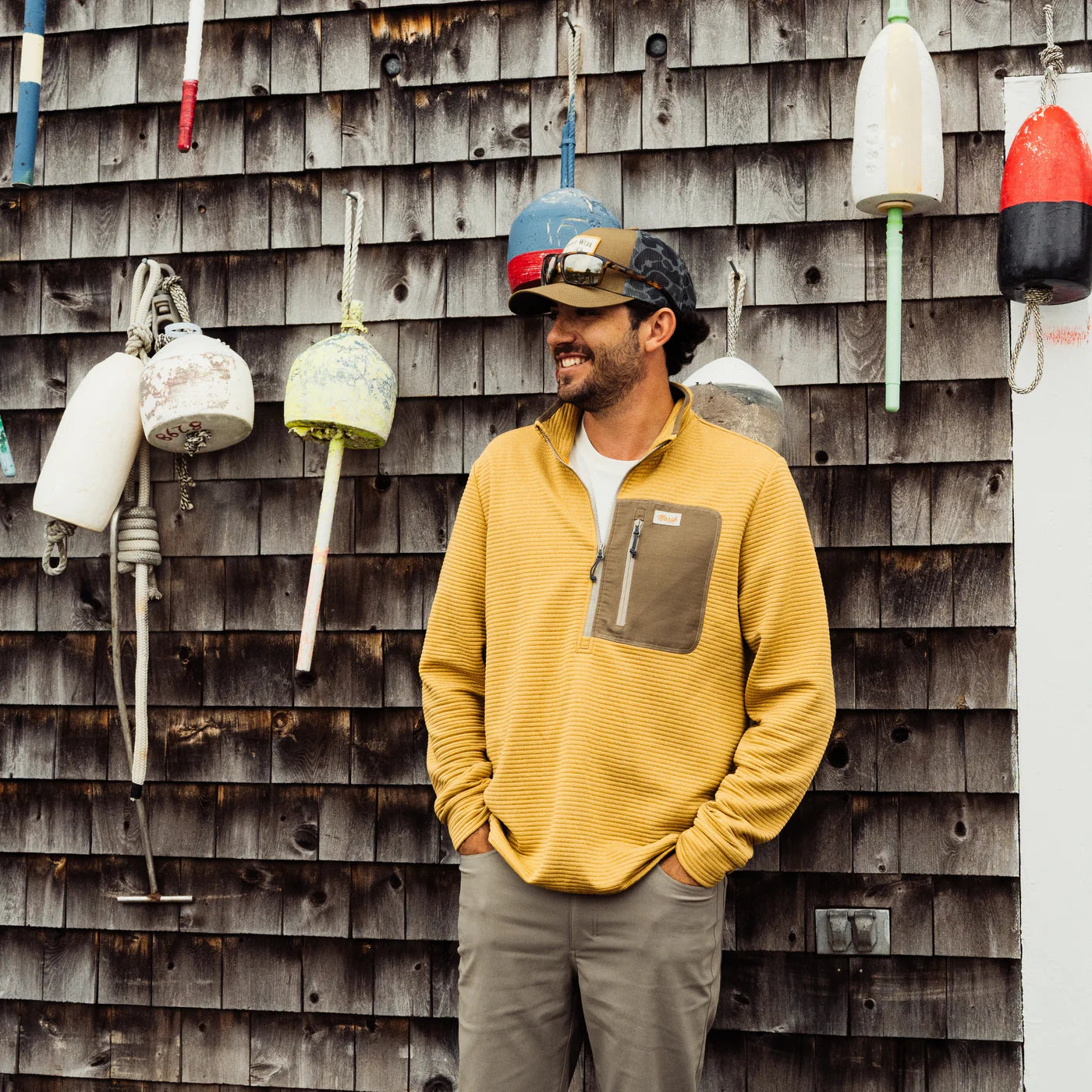 Marsh Wear Sullivan 1/4 Zip Harvest Gold