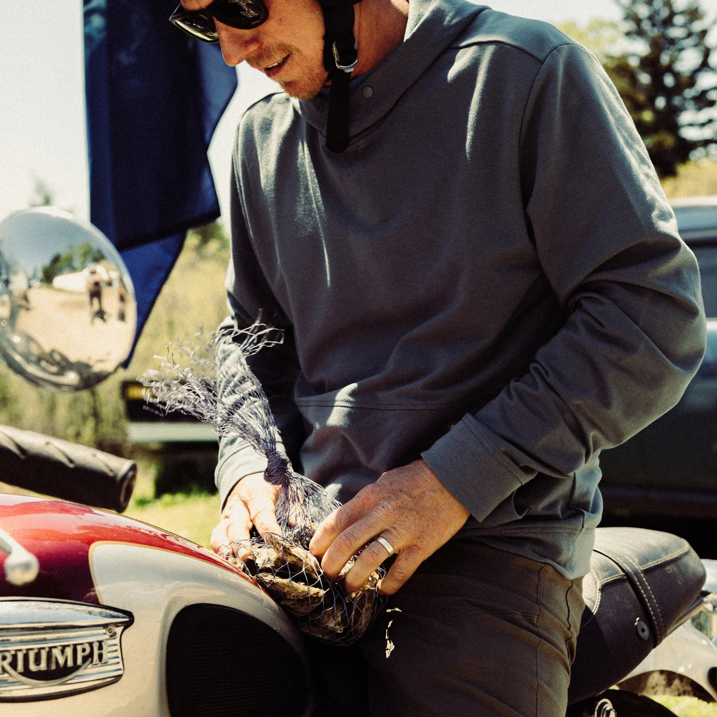 Marsh Wear Fireside Hoodie Goblin Blue