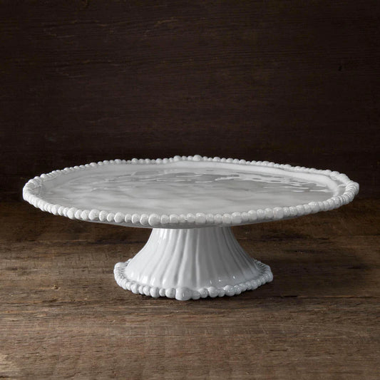 Beatriz Ball VIDA Alegria Pedestal Cake Plate,  White