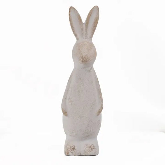 Aubrey Bunny Décor Antique Gray 10"