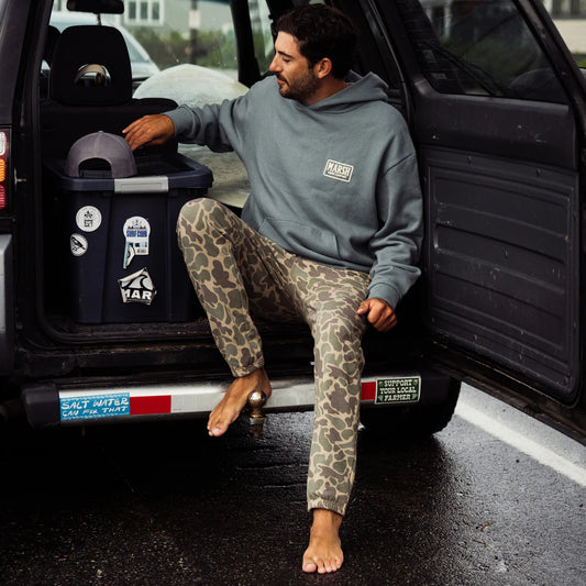 Marsh Wear Fireside Fleece Pants 2.0, Green Mallard Camo