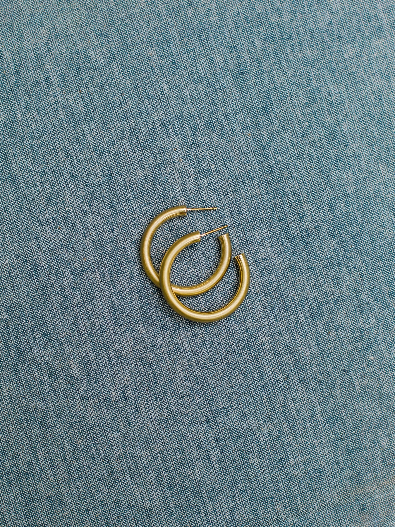 Cameron Earrings, Gold Shiny