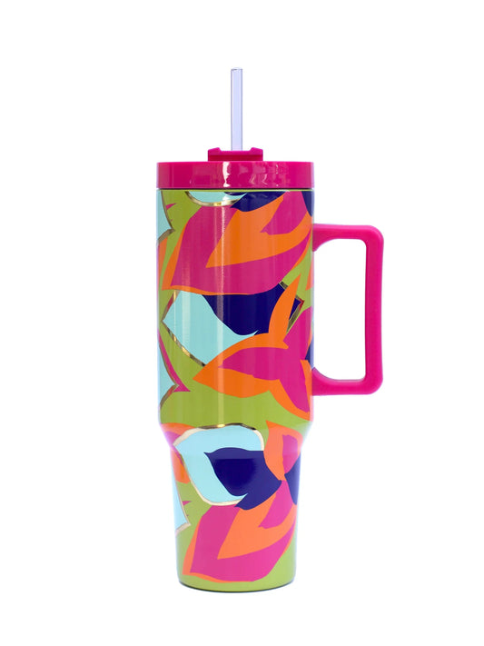 Mary Square Birds of a Feather Stainless To-Go Tumbler, 40oz