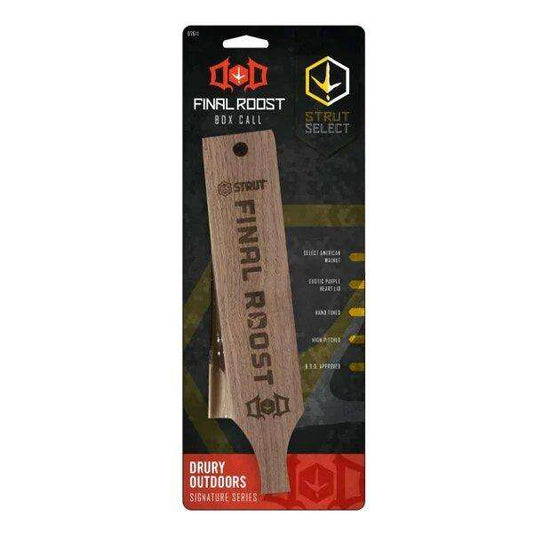 Hunters Specialties Final Roost Box Call Wild Turkey Brown Walnut