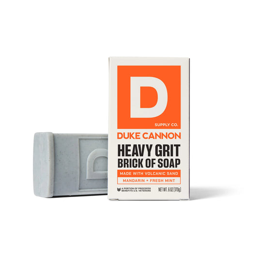 Duke Cannon Heavy Grit Brick of Soap, Mandarin + Fresh Mint