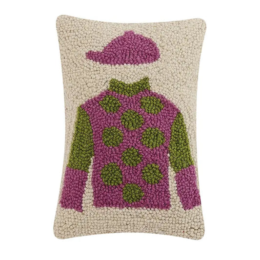 Horseshirt Pink & Green Hook Pillow