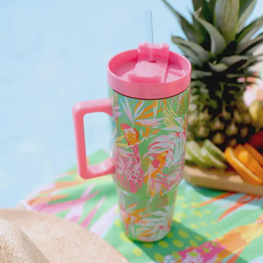 Mary Square To-Go Tumbler in the Trees Pine 30oz