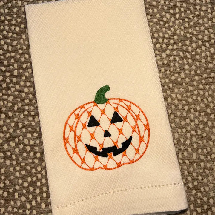 Jack-O-Lantern Huck Towel