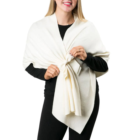 Grosgrain Ribbon Bow Keyhole Wrap, White