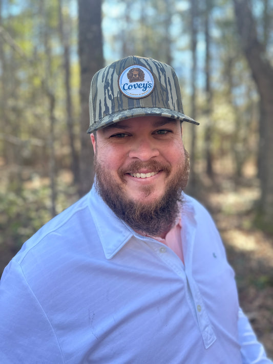 Covey's Patch Logo Hat Mossy Oak Bottomland/Loden