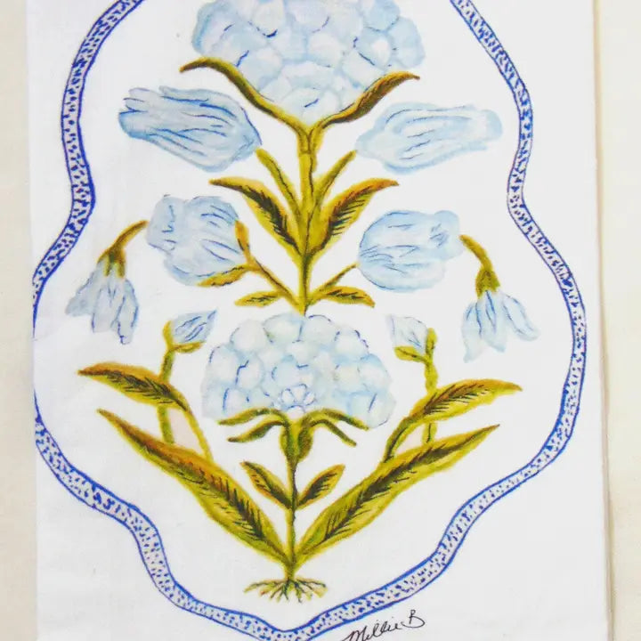 Folly Poppy On White Flour Sack Towel