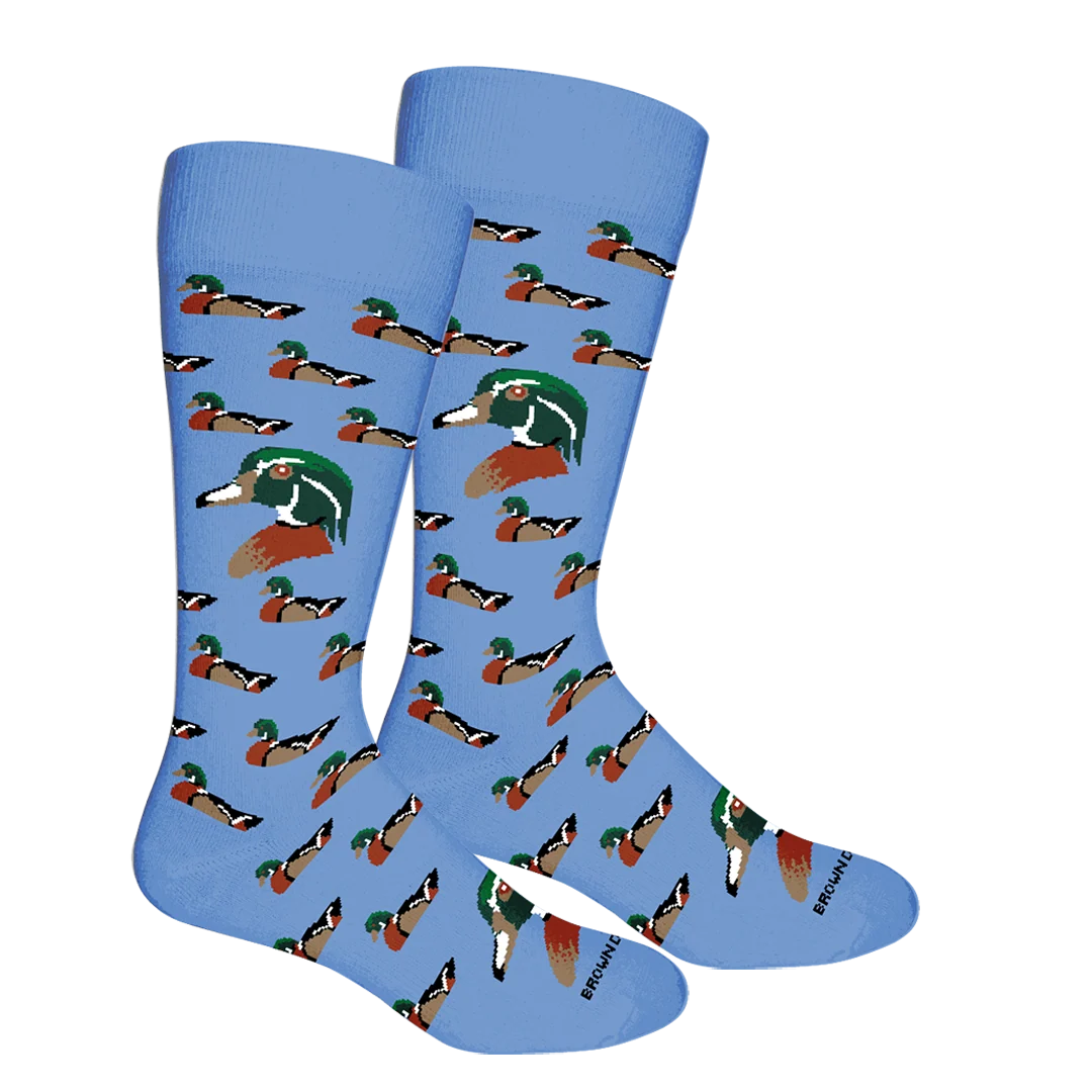 Brown Dog Hosiery Wood Duck Della Blue