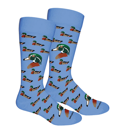Brown Dog Hosiery Wood Duck Della Blue