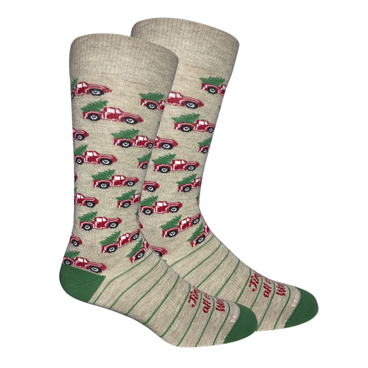 Brown Dog Hosiery Jingle All the Way, Oatmeal Heather