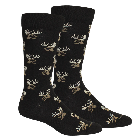 Brown Dog  Hosiery Buck Crew Socks