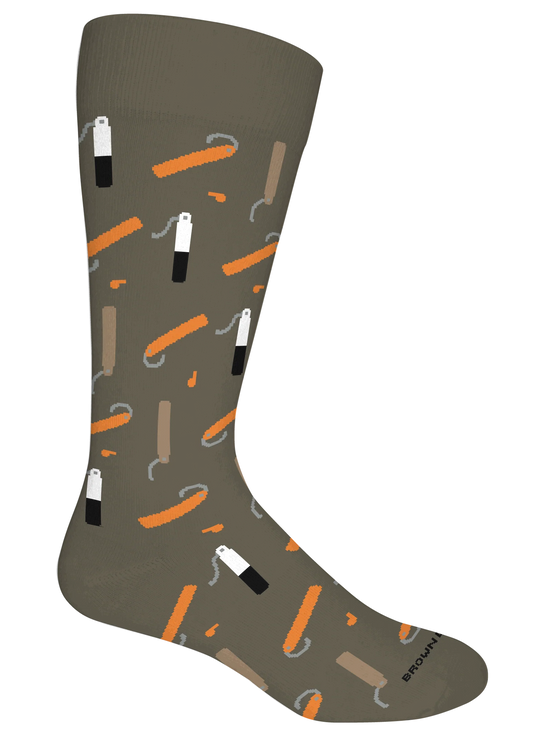 Brown Dog Hosiery Bumpers, Sage