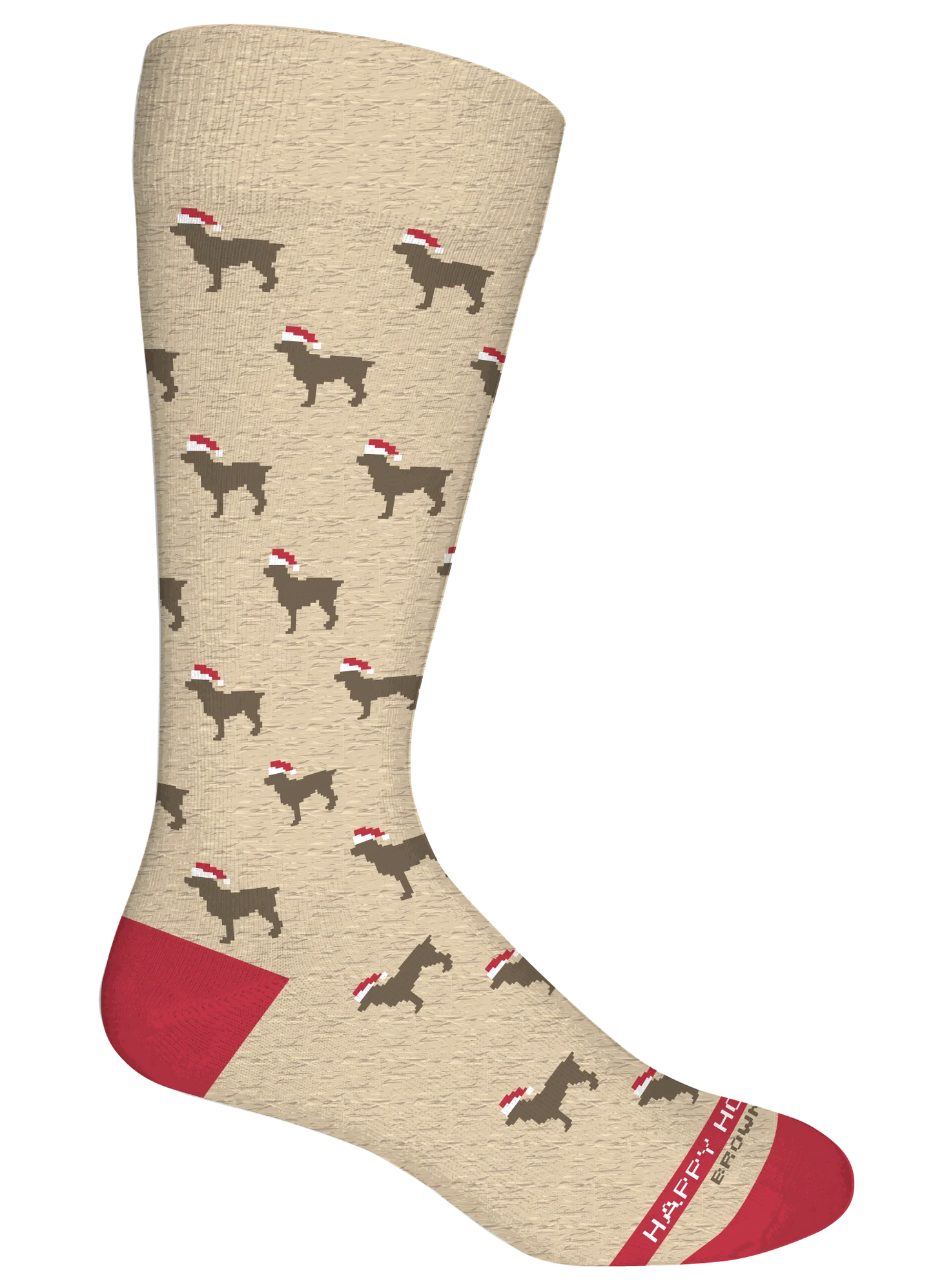 Brown Dog Hosiery Howlidays, Oatmeal Heather
