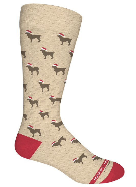 Brown Dog Hosiery Howlidays, Oatmeal Heather