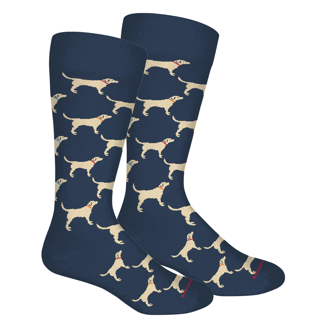 Brown Dog Hosiery Labs- Insignia Blue