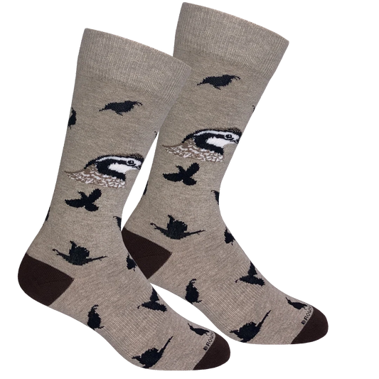 Brown Dog Hosiery Quail Crew Socks