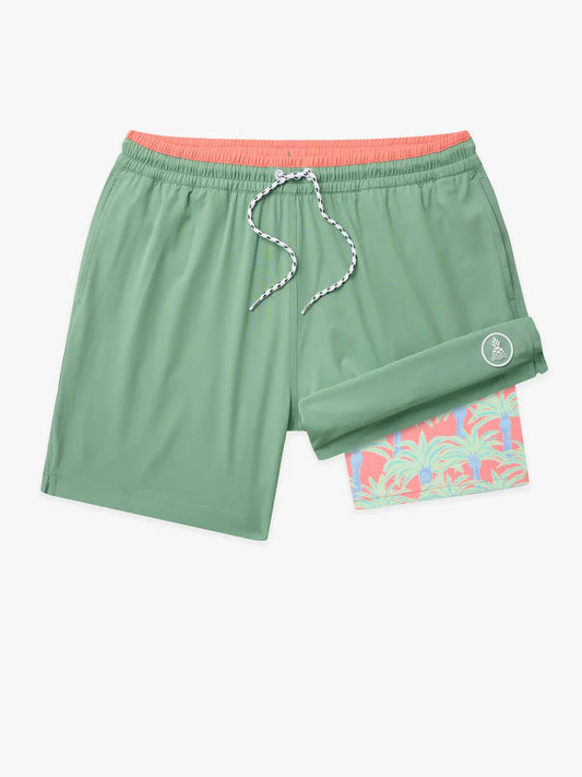 Chubbies The Alcove Greens Lined Classic Swim Trunk