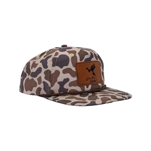 Leather Woodie Patch Hats, bottomland