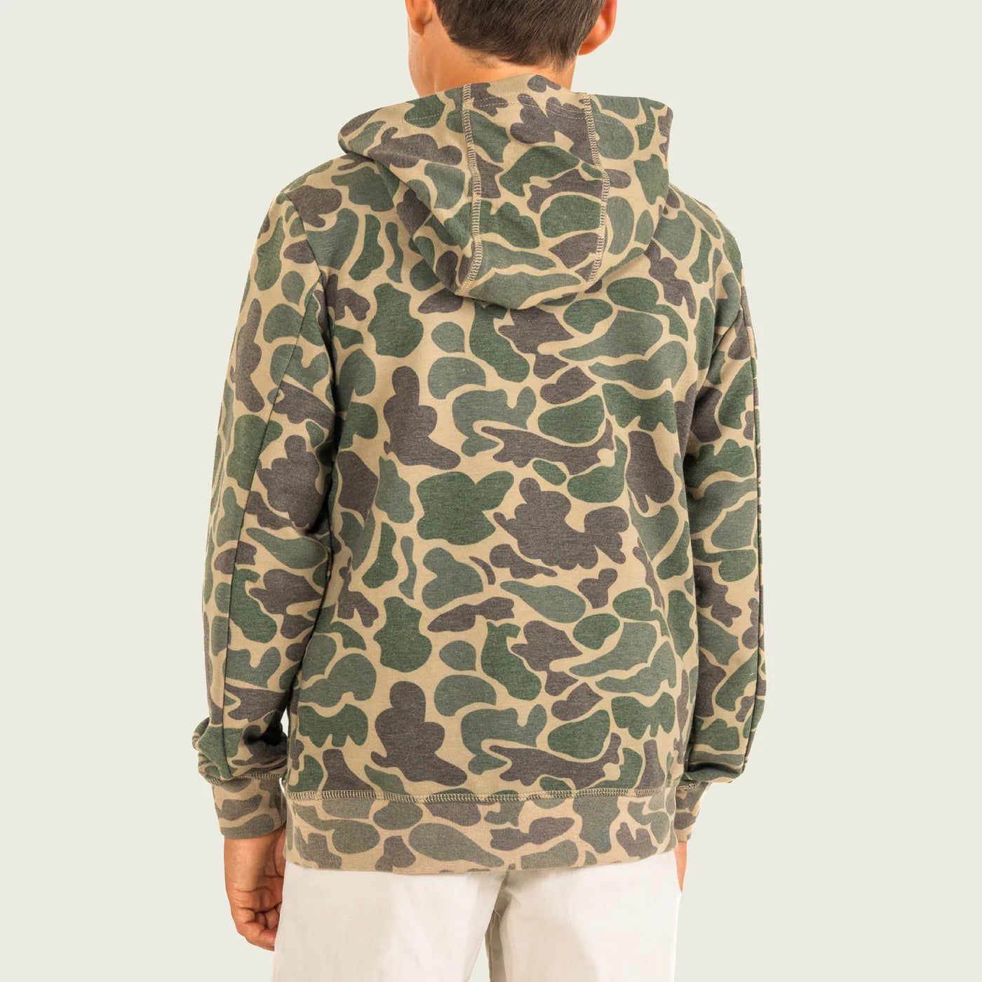 Youth Fireside Hoodie Green Mallard Camo