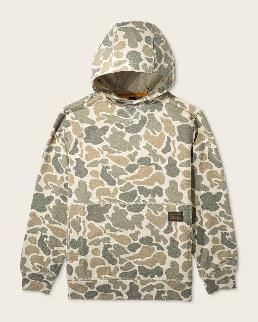 Marsh Wear Youth Fireside Hoodie, Khaki Mallard Camo