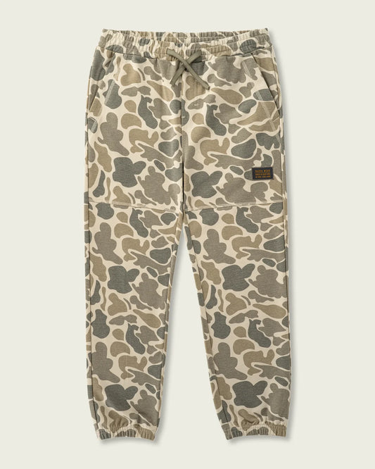 Marsh Wear Youth Fireside Fleece Pants 2.0, Khaki Mallard Camo