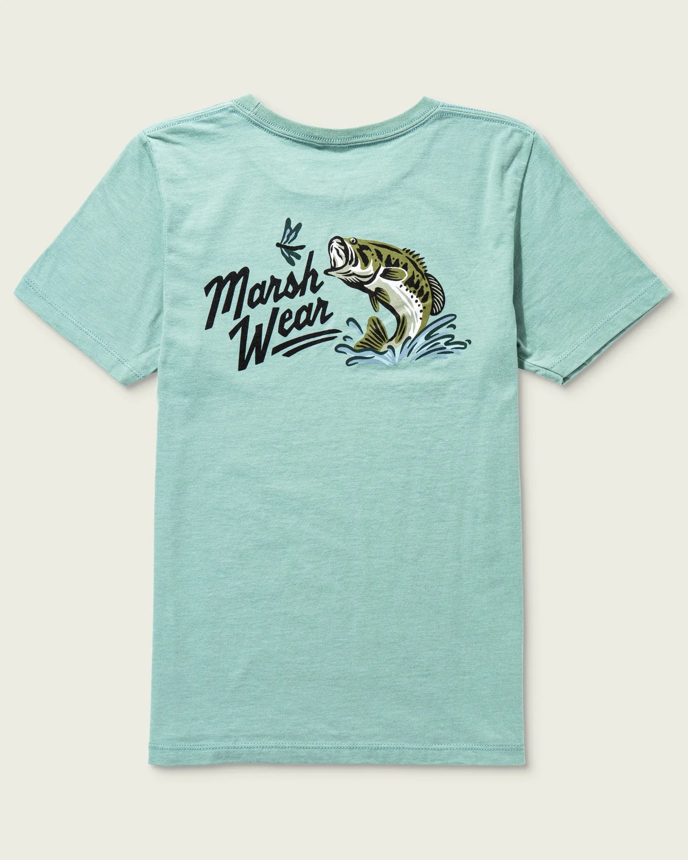 Marsh Wear Youth Heritage Bass SS T-Shirt, Agate Heather
