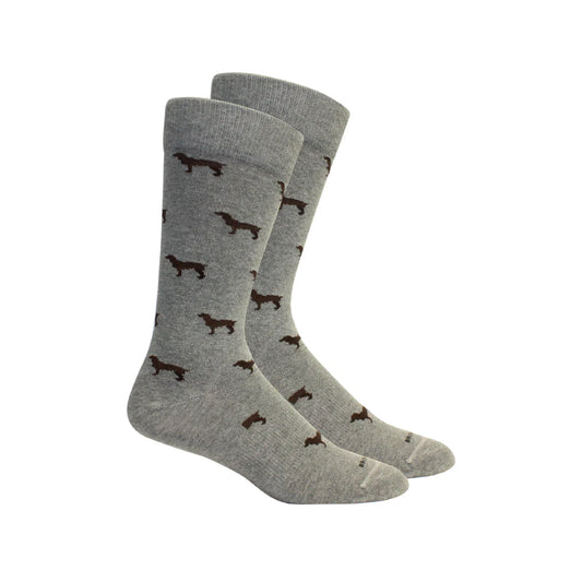 Brown Dog Hosiery Beau Light Grey Heather