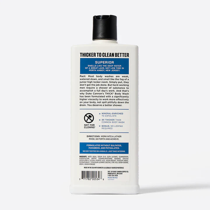 Duke Cannon Superior THICK Body Wash
