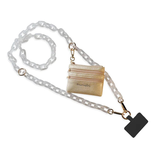 CLIP & GO ICE CHAIN WITH GOLDEN POUCH