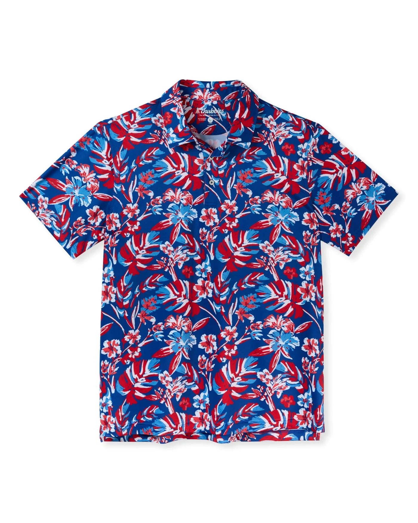 Chubbies The Star Spangled Bloom Performance Polo