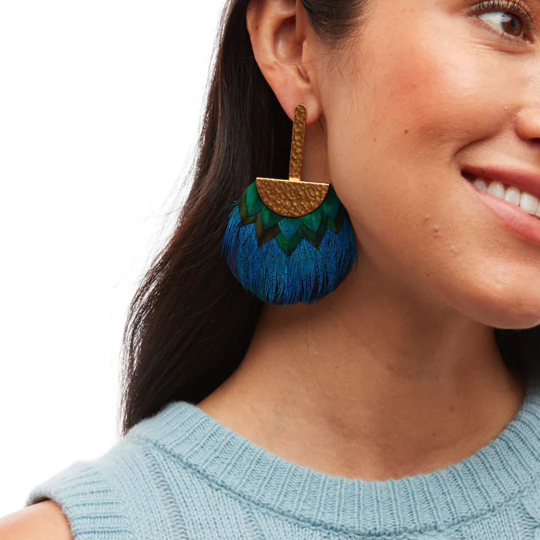 Brackish Tucket Blue Grecian Earring