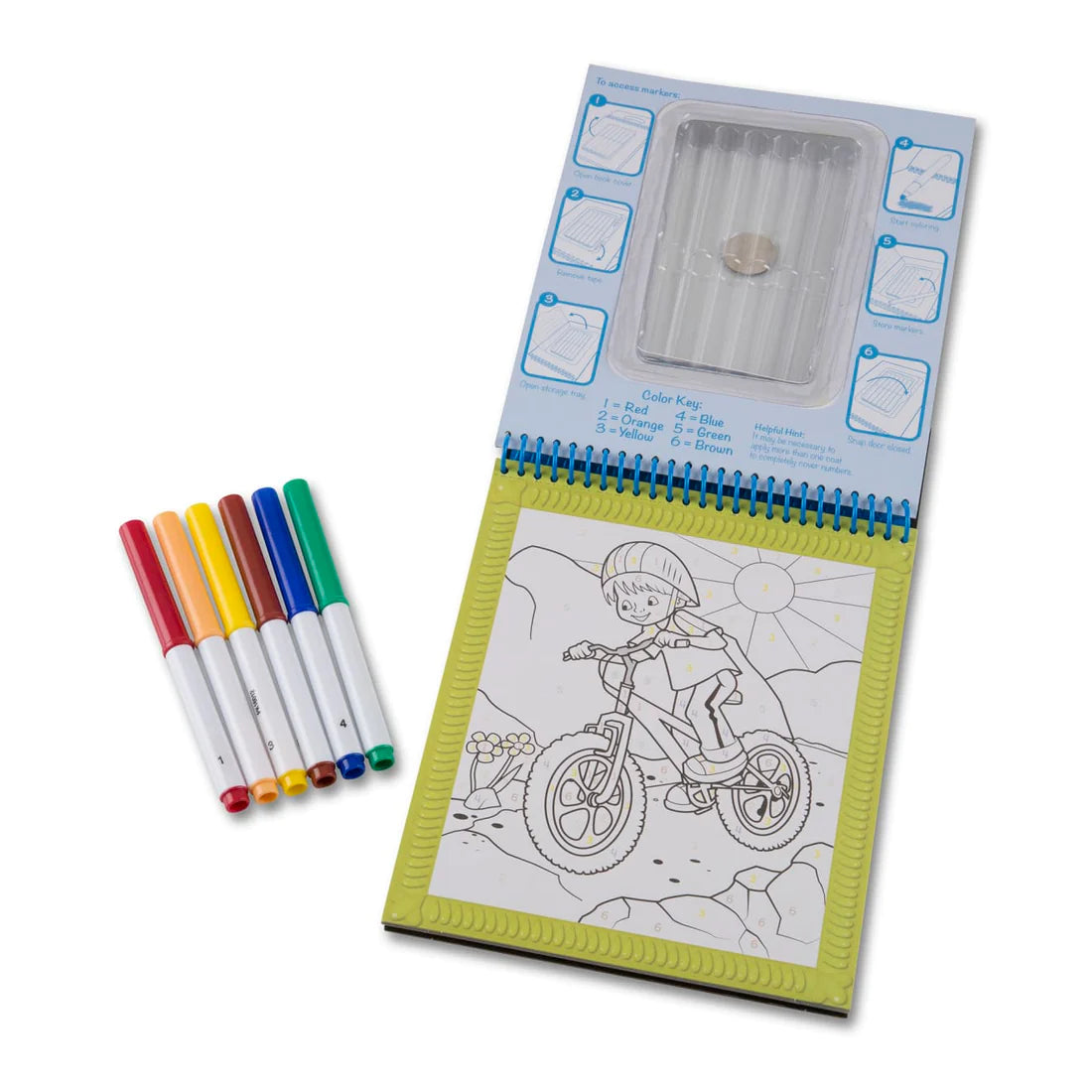 Melissa & Doug On the Go Color By Numbers Boards - Blue