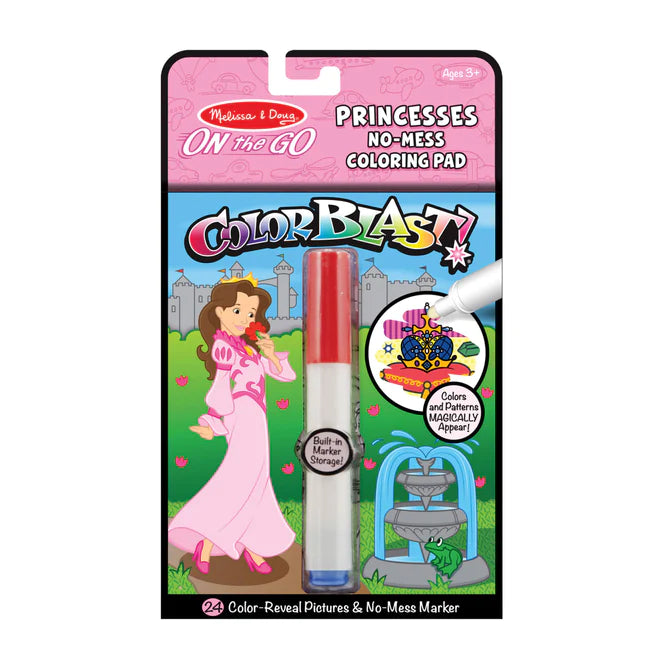 No-Mess Coloring Pad - Princess